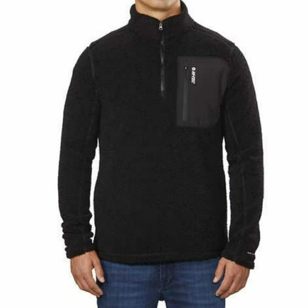 NWT Hi-Tec Heat Retention Wrinkle Resistant ¼ Zip Sweatshirt Fleece Pullover Top - Picture 2 of 7